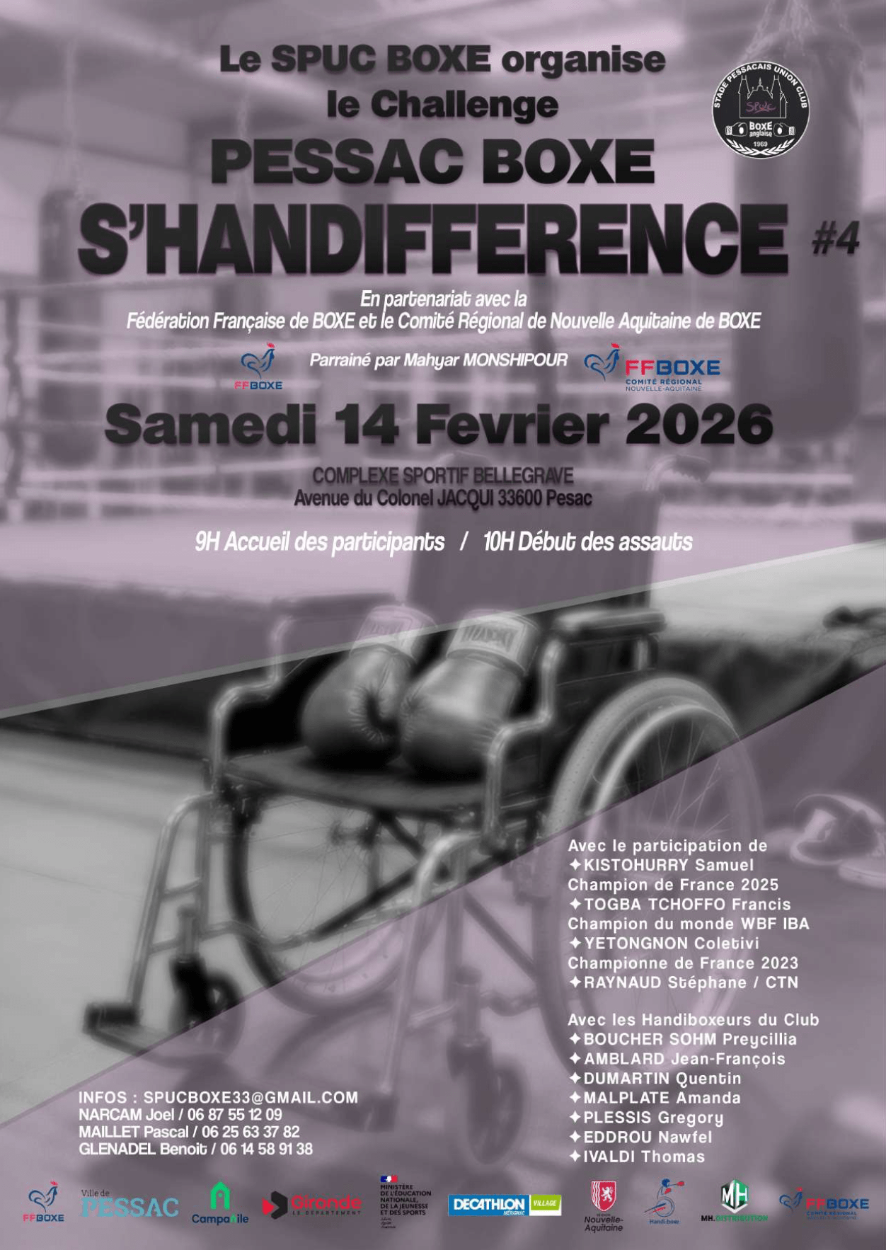 Lancement du 4ème Challenge Handi-Boxe « S&rsquo;HANDIFFÉRENCE » le 14/02/2026 à PESSAC